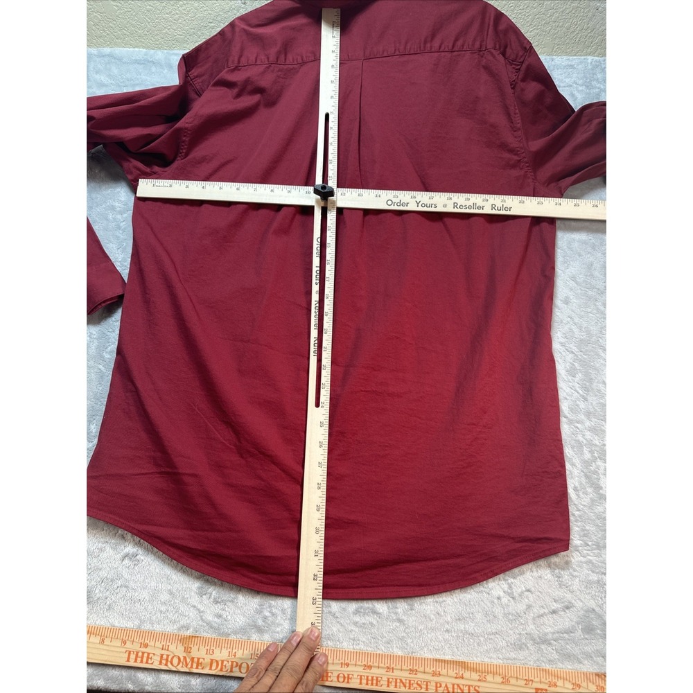 Wrangler‎ 20X Competition Shirt Men XL Long Sleeve Western Cowboy Rodeo Red - Picture 11 of 13